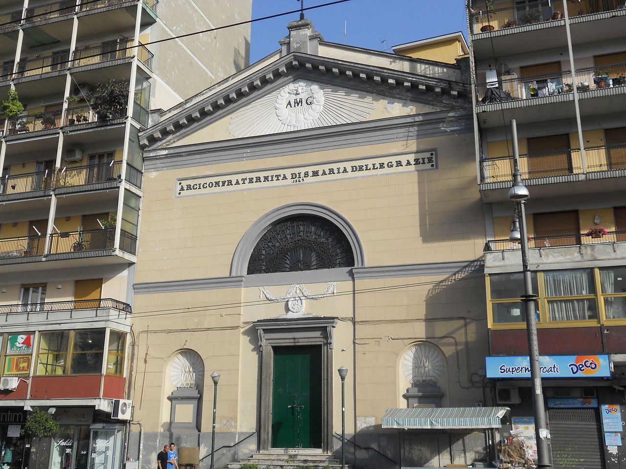 facciata chiesa santa maria delle grazie a Piazza Cavour