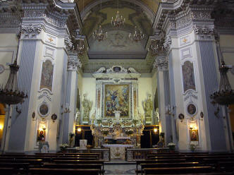 interno chiesa dell'ascensione a chiaia a napoli