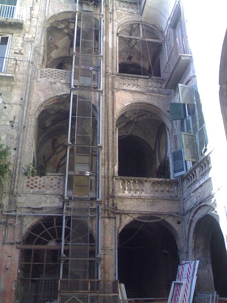 scala palazzo carafa di Maddaloni a Napoli